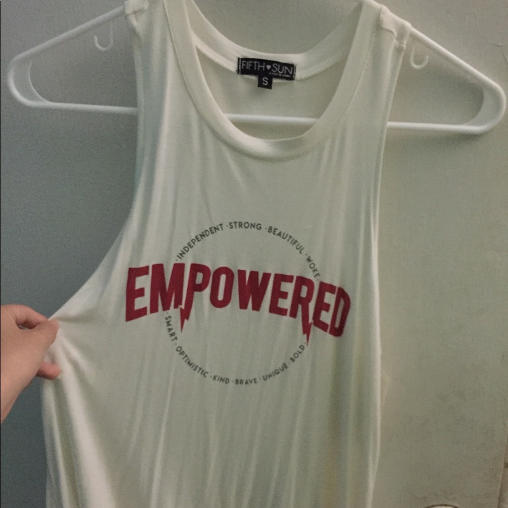 Cute white tank top